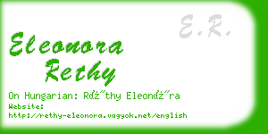 eleonora rethy business card